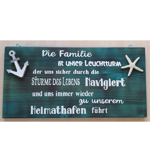 Schild Familie/Heimathafen
