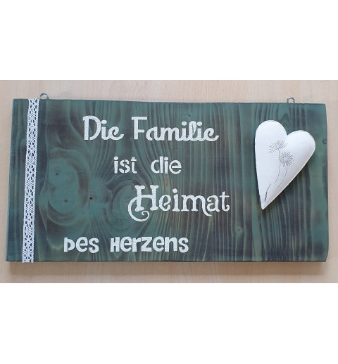 Schild Familie/Heimat