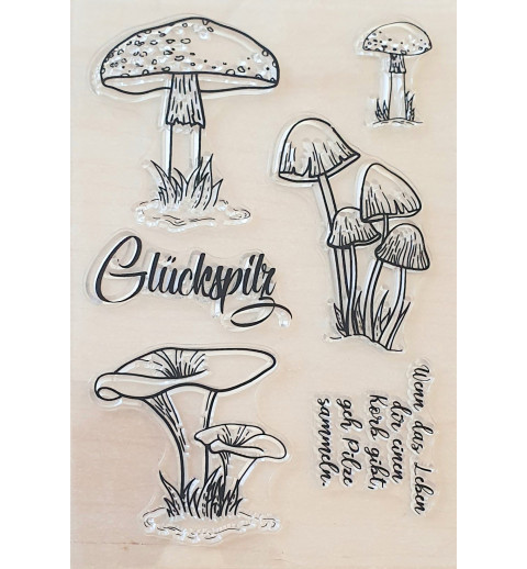 Clear Stamps Glückspilz
