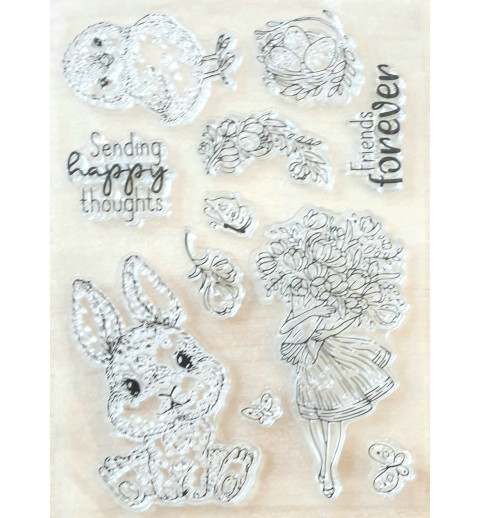 Clear Stamps Kaninchen/Küken