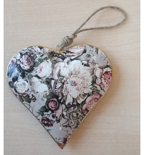 Metall Herz Blume