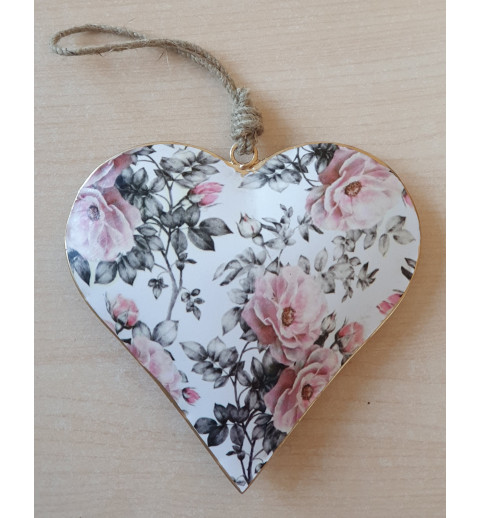Metall Herz Blume