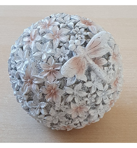 Blüten Kugel aus Polyresin