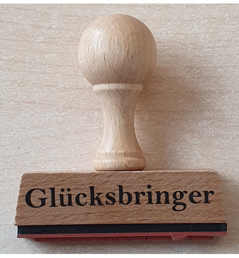 Holz Stempel Glücksbringer
