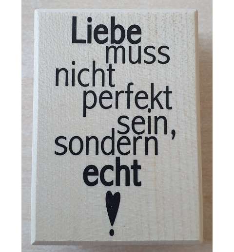Holz Stempel Liebe.....