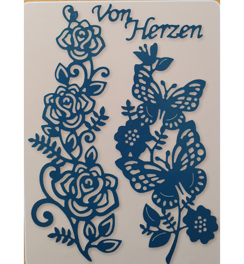 Metall Stanzform von Herzen....