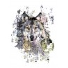Bügel Bild Wolf