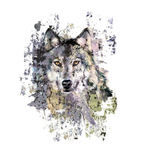 Bügel Bild Wolf