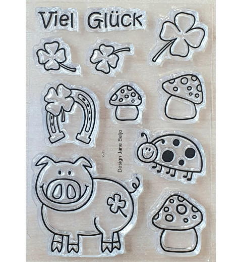 Clear Stamps Viel Glück