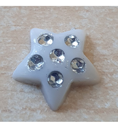 Acryl Stern weiss