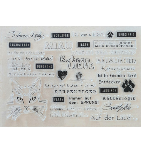 Clear Stamps Katzen Liebe....