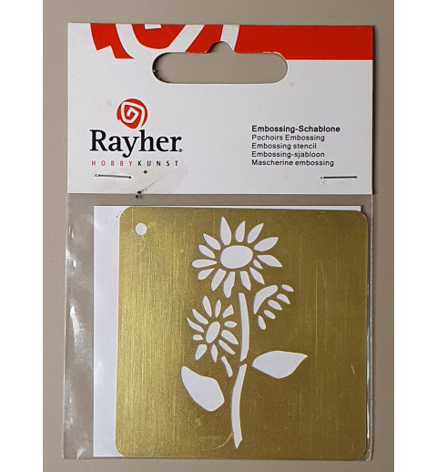 Embossing Schablone Blume