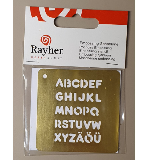 Embossing Schablone ABC