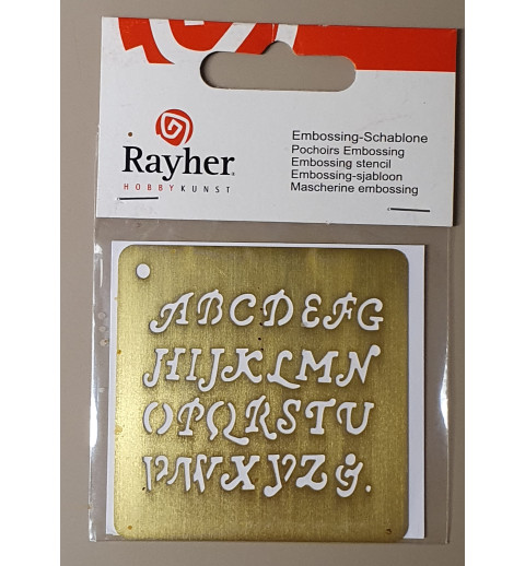 Embossing Schablone ABC