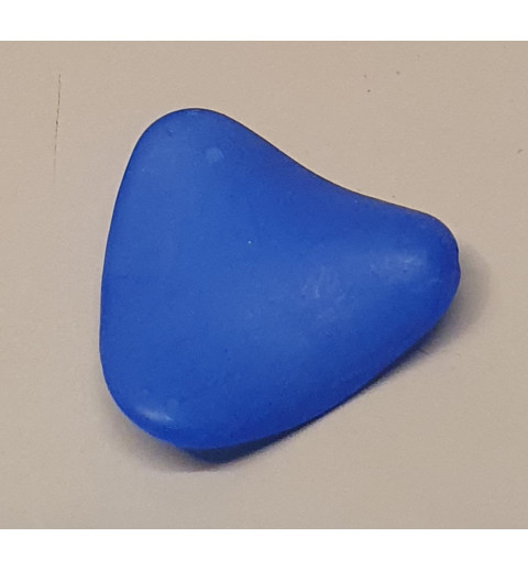 Kunststoff Perlen Dreieck blau