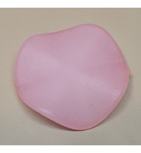 Kunststoff Perlen flach rosa