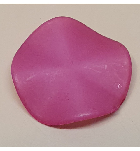 Kunststoff Perlen flach pink