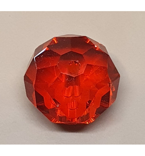 Glasschliffperle rot