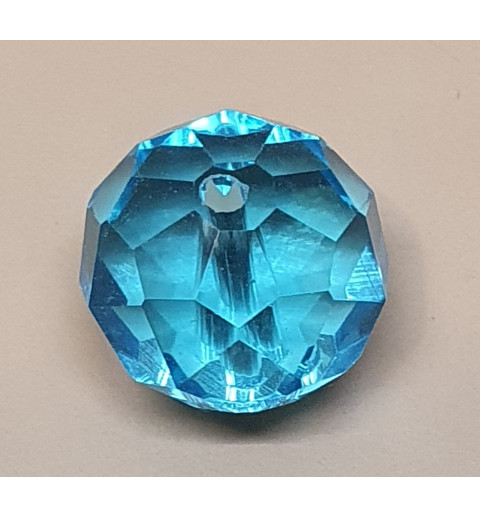 Glasschliffperle türkis