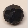 Glasschliffperle schwarz