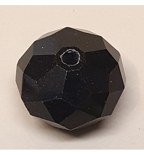 Glasschliffperle schwarz