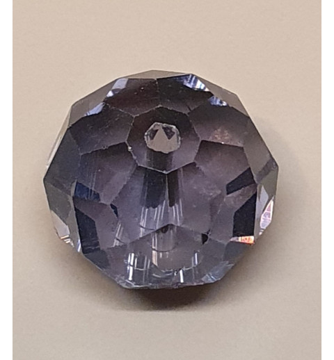 Glasschliffperle rauch-lila