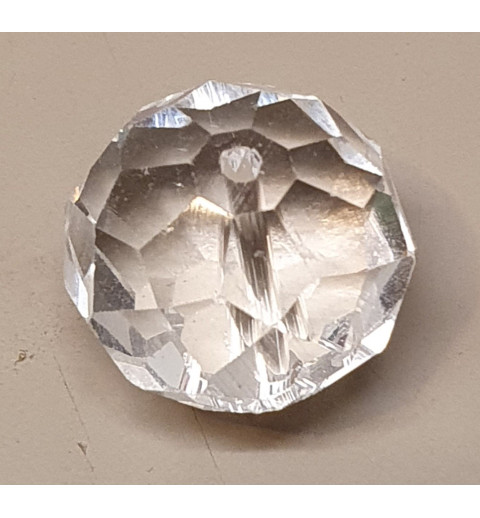 Glasschliffperle transparent