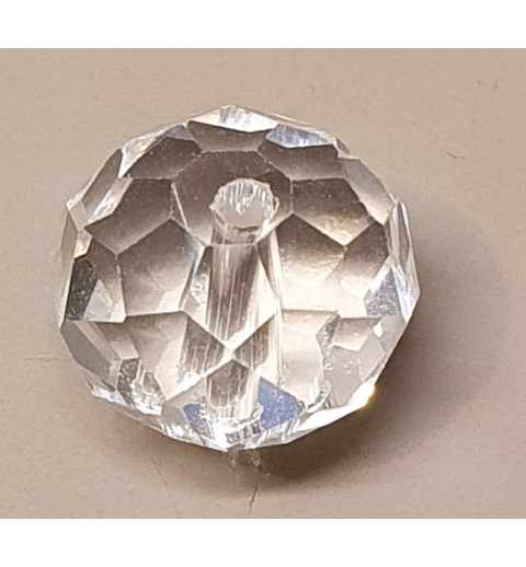 Glasschliffperle transparent