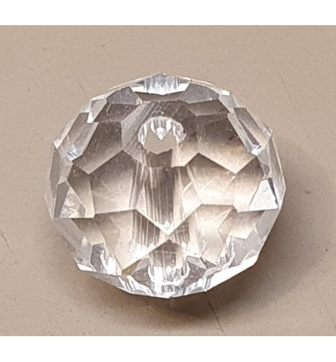 Glasschliffperle transparent