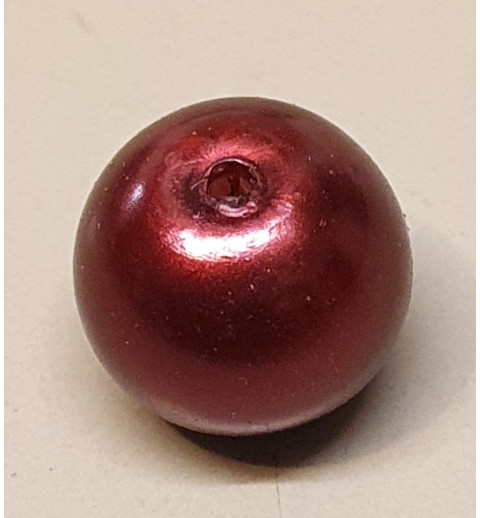 Wachsperle bordeaux