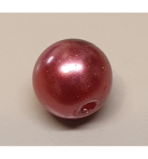 Wachsperle weinrot