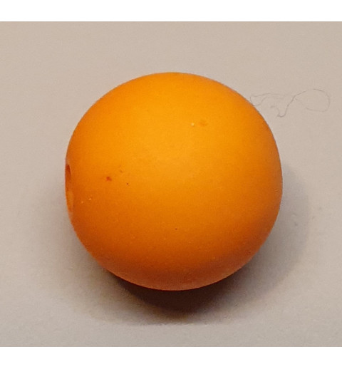 Kunststoff Perle matt orange