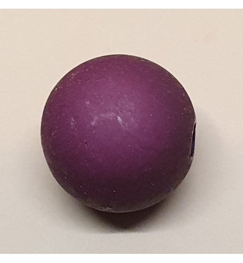 Kunststoff Perle matt aubergine
