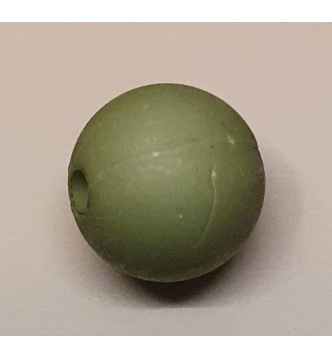 Kunststoff Perle matt olive