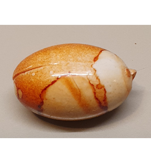 Kunststoff Perle oval orange