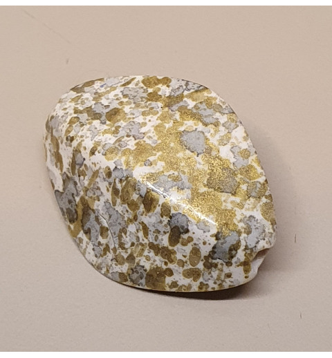 Kunststoff Perle grün/gemustert