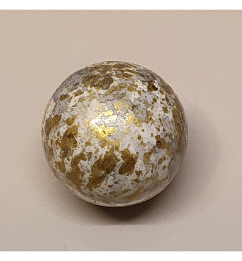 Kunststoff Perle grün/gemustert
