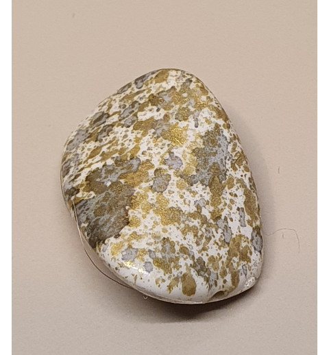 Kunststoff Perle grün/gemustert