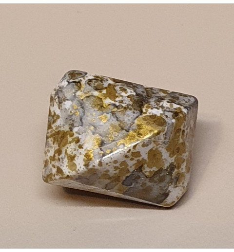 Kunststoff Perle grün/gemustert