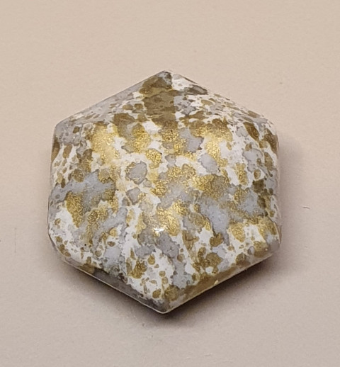 Kunststoff Perle grün/gemustert
