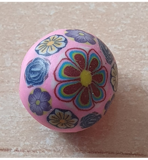 Kunststoff Perle rosa