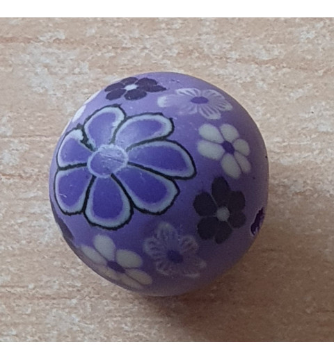 Kunststoff Perle lila
