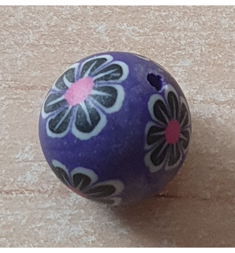 Kunststoff Perle violette
