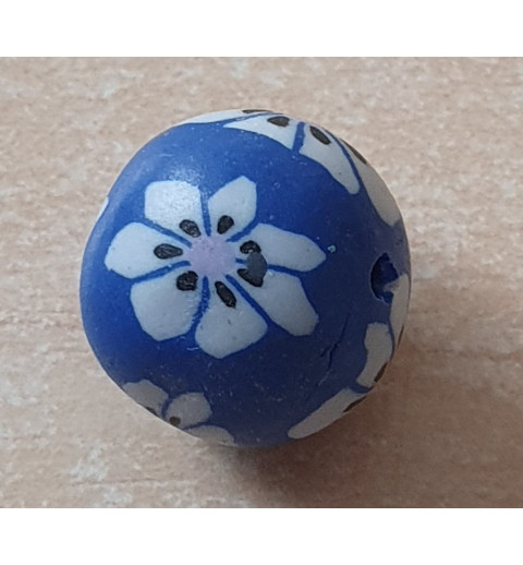 Kunststoff Perle blau