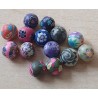 Kunststoff Perle dunkelblau