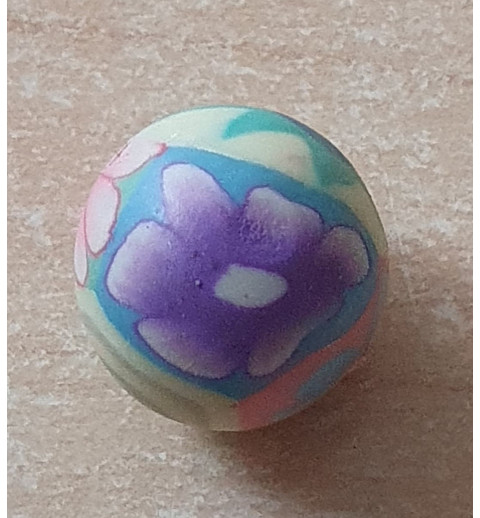 Kunststoff Perle bunt