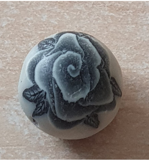 Kunststoff Perle grau