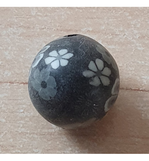 Kunststoff Perle schwarz