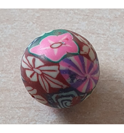 Kunststoff Perle bunt