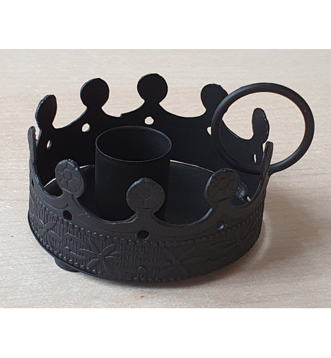 Metall Kerzenhalter schwarz